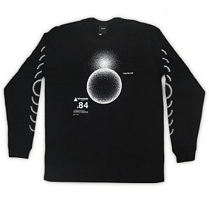 Camiseta HUF Long Sleeve Ground Control Black