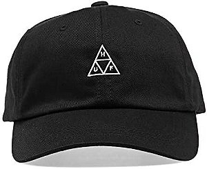 Boné HUF Essentials Triple Triangle Curved Visor Dad Hat Black