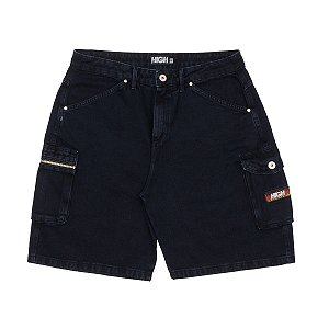 Shorts HIGH Jeans Cargo Black