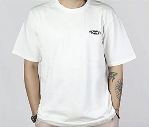 Camiseta Baw Regular Patch Plaid Off White