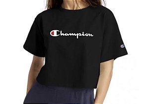 Camiseta Champion Cropped Black