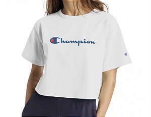 Camiseta Champion Cropped Off White