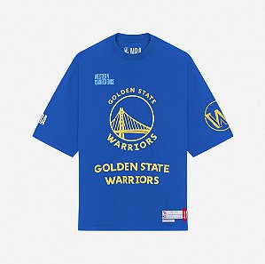 Camiseta Approve x NBA Oversized Warriors Blue