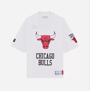 Camiseta Approve x NBA Oversized Bulls Off White
