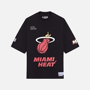 Camiseta Approve x NBA Oversized Heat Black