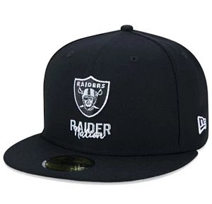 Boné New Era 59Fifty NFL Las Vegas Raiders Back To School Fitted Black