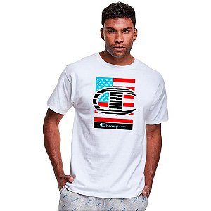 Camiseta Champion Patrit USA Flag White