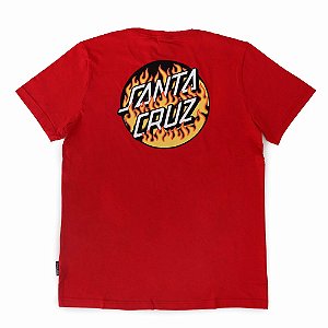 Camiseta Santa Cruz Blaze Dot Red