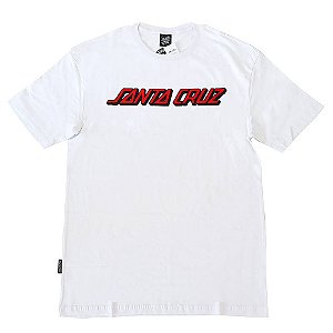 Camiseta Santa Cruz Classic Strip White
