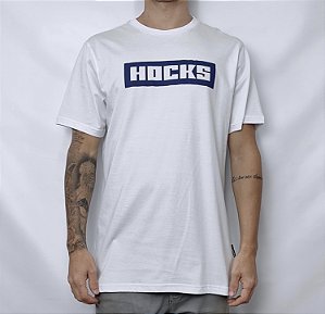 Camiseta Hocks Promo Logo Letter White