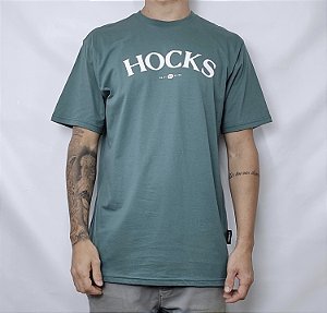 Camiseta Hocks Promo Curva Verde Escuro