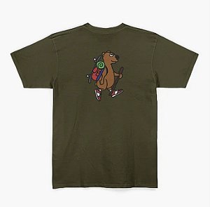 Camiseta Grizzly Hitch Hike MIlitary Green