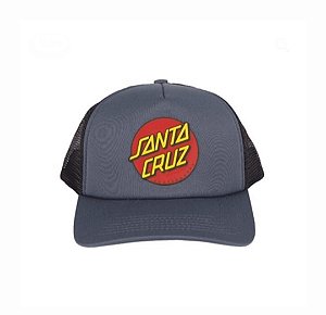 Boné Santa Cruz Classic Dot Trucker Hat Heather Blue