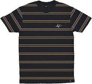 Camiseta HUF Striped Tee Navy