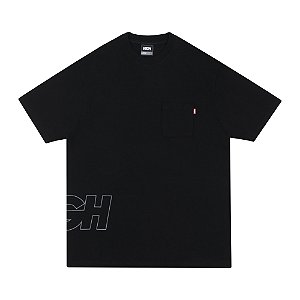 Camiseta HIGH Tee Work Outline Logo Black