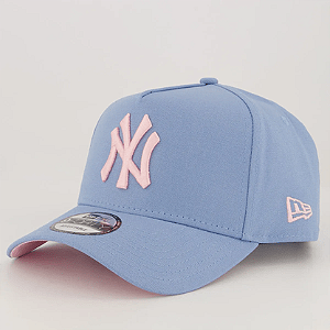 Boné New Era 940 A-Frame MLB New York Yankees Blue Pink