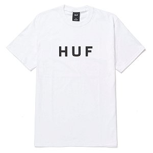 Camiseta HUF Essentials OG Logo Tee White