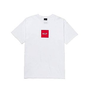 Camiseta HUF Essentials Box Logo Tee White