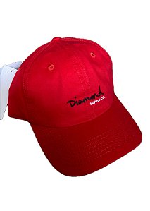 Boné Diamond OG Script Dad Hat Red