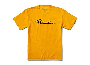 Camiseta Primitive Nuevo Script Core Tee Yellow