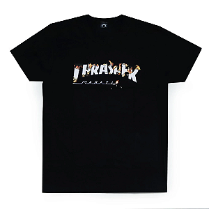 Camiseta Thrasher Intro Burner Black