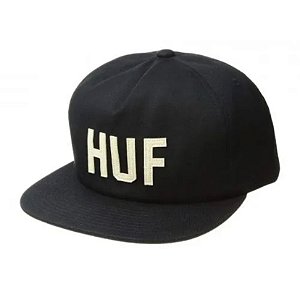Boné HUF Corps Unstructured Snapback Hat Black