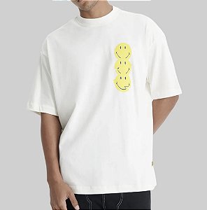 Camiseta Baw New Over Smiley Originals Off White
