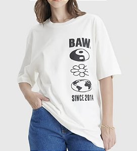 Camiseta Baw Regular Baw Yang Off White