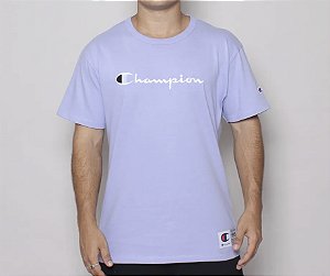 Camiseta Champion Embroidery Logo Script Land Ice