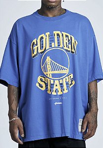 Camiseta Approve x NBA Oversized Golden State Basic Blue