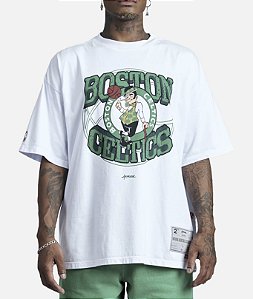 Camiseta Approve x NBA Oversized Boston Celtics Basic White