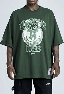 Camiseta Approve x NBA Oversized Bucks Basic Green