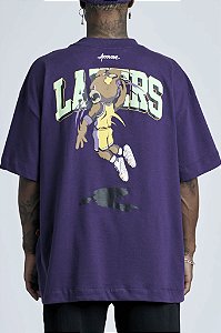 Camiseta Approve x NBA Oversized Bear Lakers Purple