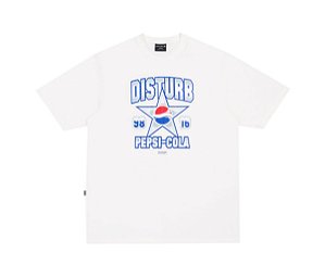 Camiseta Disturb x Pepsi Cola Star Tee in Off White
