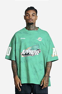 Camiseta Approve x NFL Oversized Collors Dolphins Green