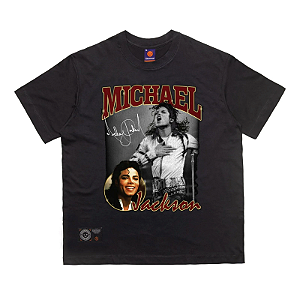 Camiseta Orange Vintage M Jackson Black