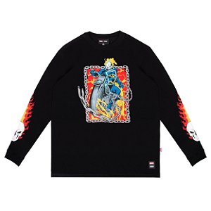 Camiseta HIGH X MARVEL Longsleeve Ghost Rider Black
