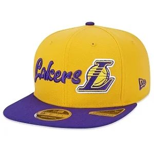 Boné New Era 9FIFTY Original Fit NBA Los Angeles Lakers All Building Yellow
