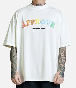 Camiseta Approve Huge Oversized New Rainbow Off White