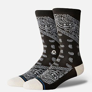 Meia Stance Barrio Crew Socks Black