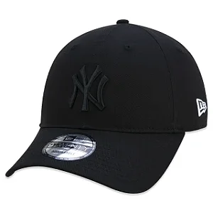 Boné New Era 9TWENTY MLB New York Yankees Aba Curva Preto
