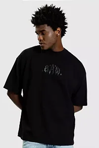Camiseta Baw New Over Watchdog Painting Black