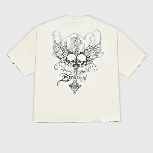Camiseta Exclusiviist 1OF1 H1dden Angels Tee Off White