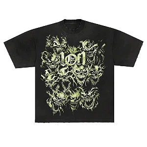 Camiseta Exclusiviist 1OF1 Back From The Realm Tee Black Green
