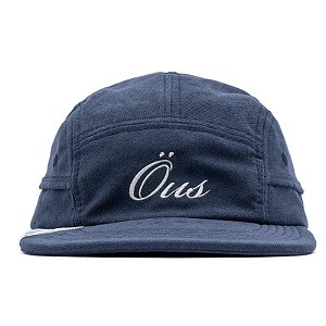 Boné Öus 5 Panel Phibo Script Logo Azul Marinho