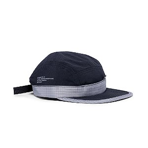 Boné Hocks 5 Panel Choque Strapback Black Grey