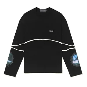 Camiseta HIGH X QC Longsleeve Rings Black