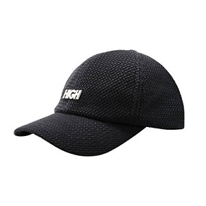 Boné HIGH 6 Panel Waffle Black