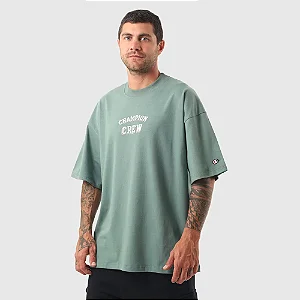 Camiseta Champion Oversized Crew Nature Green