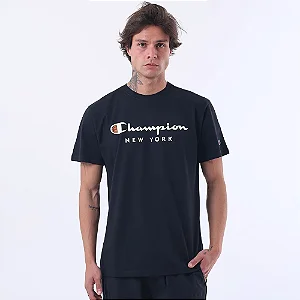 Camiseta Champion MC Script New York Black